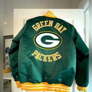 Mitchell & ness greenbay packers starter jacket small bomber varsity superbowl